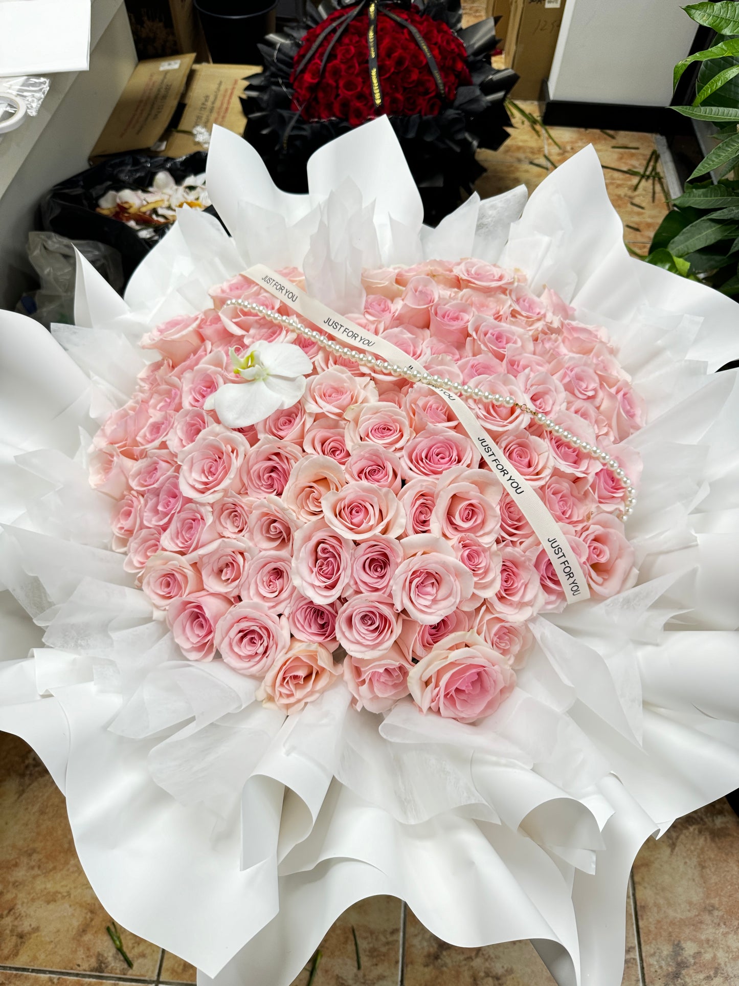 Pale Pink Rose Bouquet