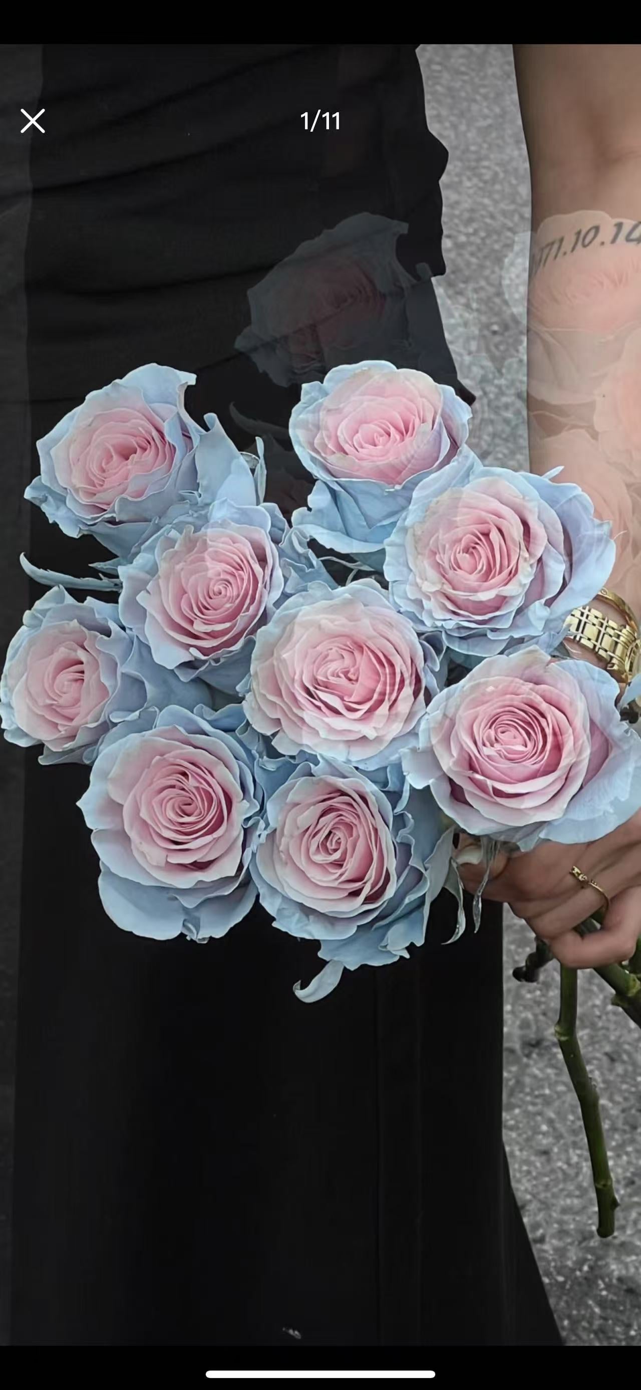 Rose Blue cotton candy 甜蜜蓝