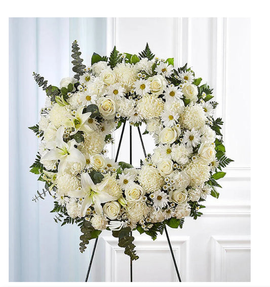 Sympathy Standing Round Wreath 花圈 201