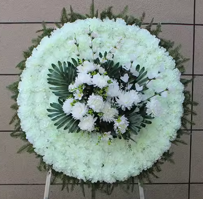 Sympathy Standing Round Wreath Center 白事花圈 231