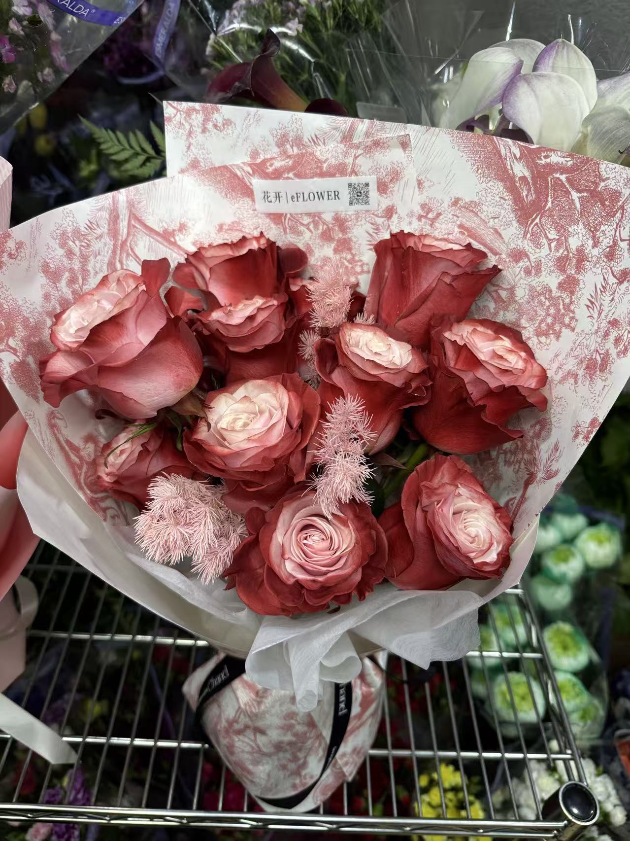 蔷薇玫瑰花束 Dusty Rose