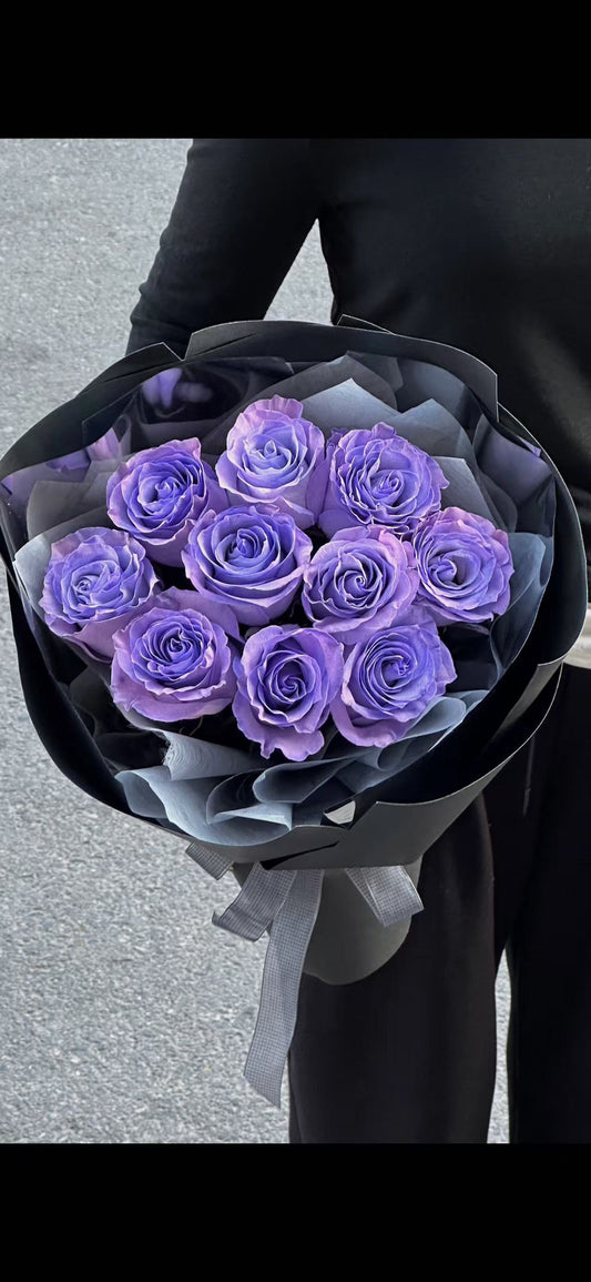 Preorder 甜蜜薰衣草玫瑰花束 11