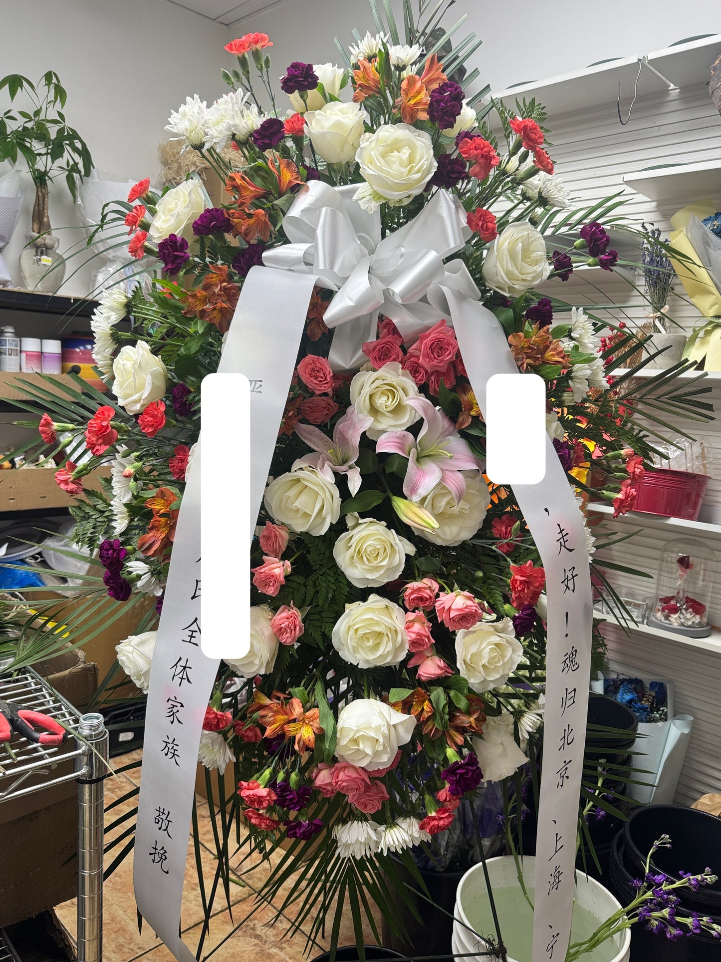 Sympathy MY GRIEVE 中式花圈 5