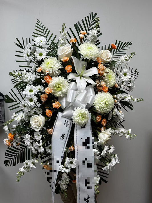 Sympahy WHITE LONGING 造型花圈 131